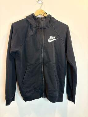Nike Sportswear NSW Full-Zip Fleece Hoodie in Black